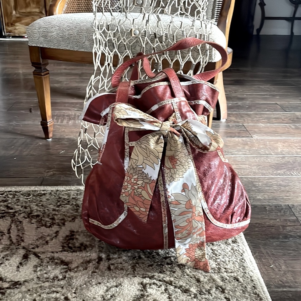 Large lucky penny rust color bag